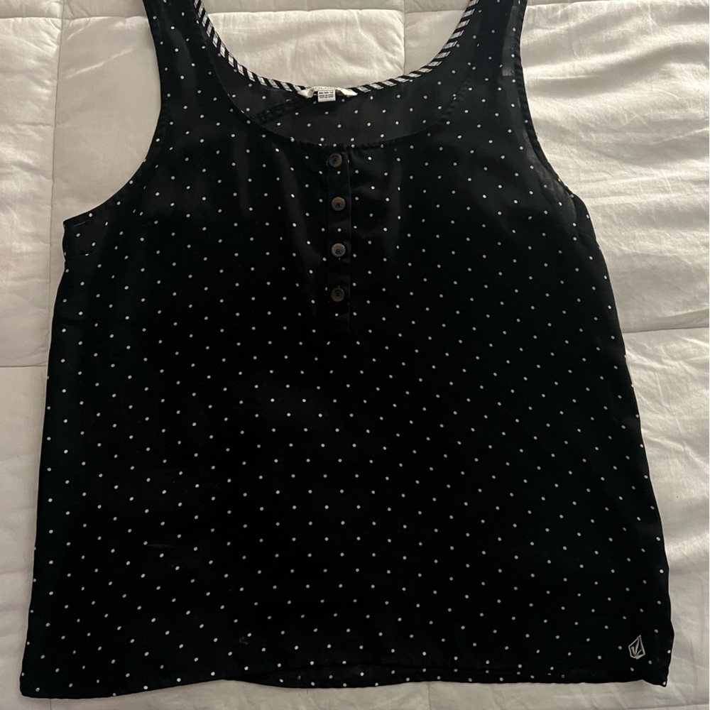 Sheer Volcom sleeveless blouse